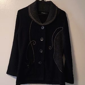 Papa Vancouver Womens button down sweater Size Small